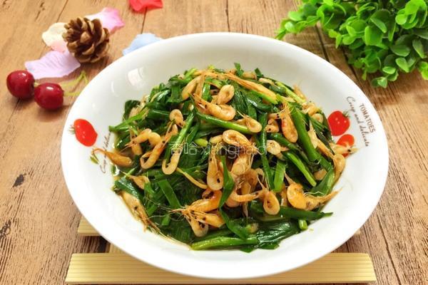 河虾炒韭菜的做法图解5