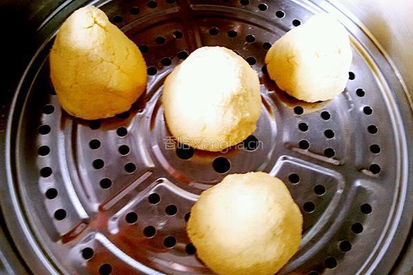 豆渣红豆沙窝窝头的做法图解8