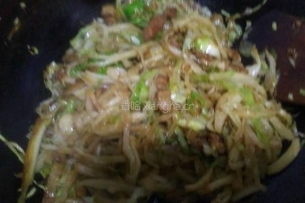 炒饼丝的做法图解12