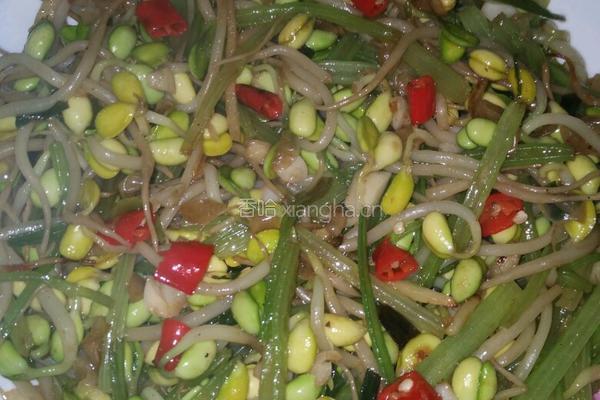 芹菜炒豆芽的做法图解6