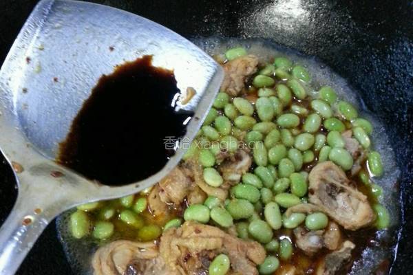 毛豆烧鸡的做法图解13