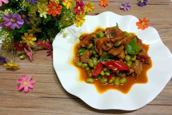 毛豆烧鸡的做法图解18