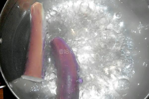 水煮茄子的做法图解3