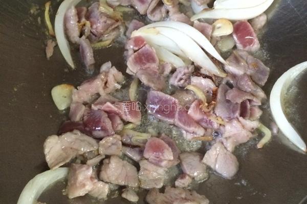 肉炒蘑菇的做法图解6