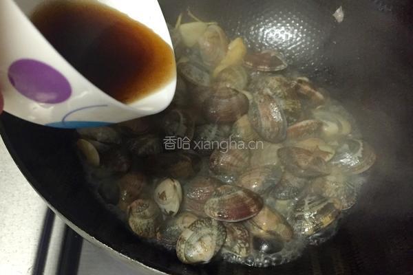 炒花蛤的做法图解5