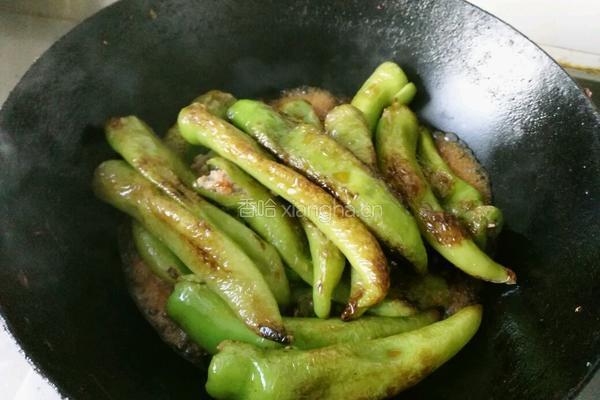 虎皮酿肉尖椒的做法图解10