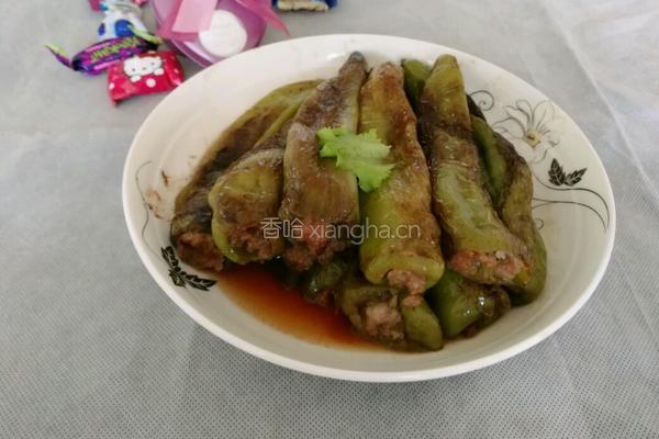 虎皮酿肉尖椒的做法图解11