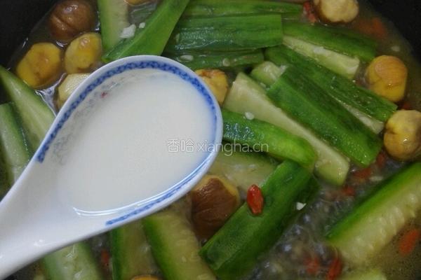 丝瓜烧栗子的做法图解8