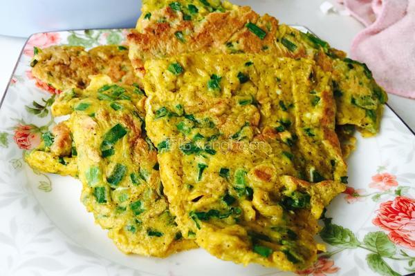 韭菜鸡蛋饼的做法图解6