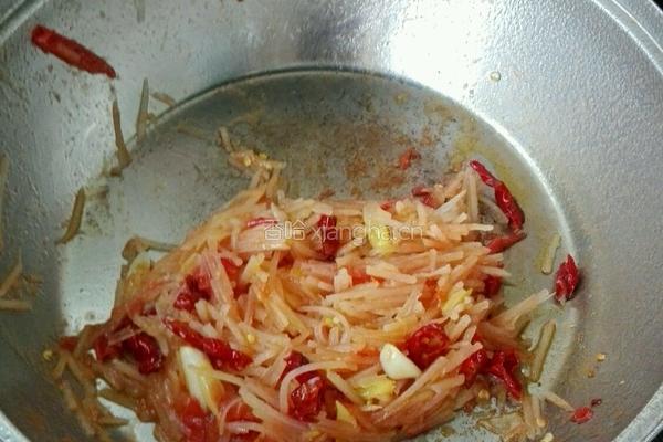 土豆丝炒西红柿～家常菜的做法图解8