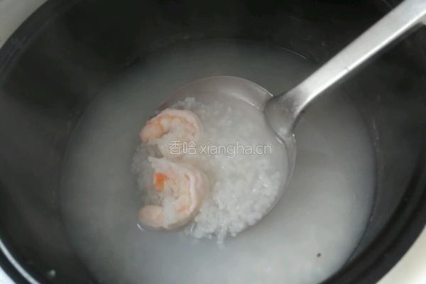 鲜虾芹菜粥的做法图解4