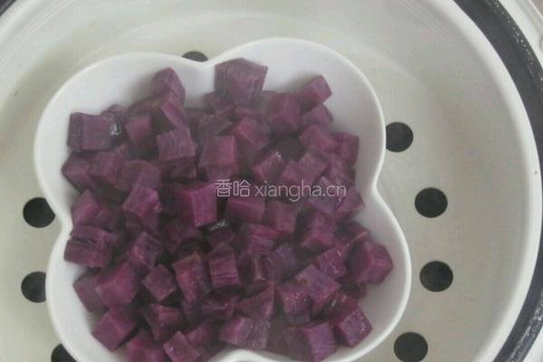 紫薯布丁的做法图解1