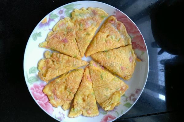 三彩鸡蛋饼的做法图解4