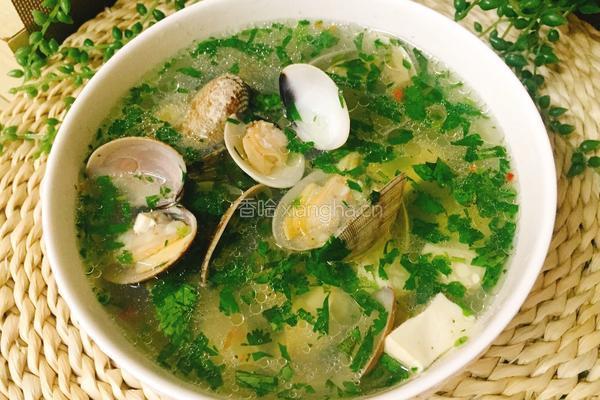 豆腐蛤蜊汤的做法图解8