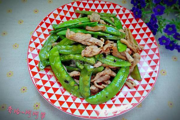 扁豆炒肉丝的做法图解17