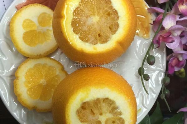 化痰止咳的蒸橙的做法图解4