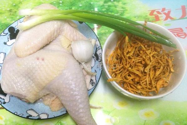虫草烧鸡块的做法图解1