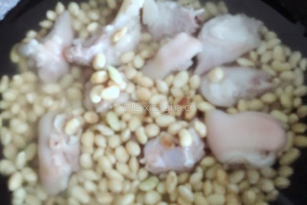 猪脚炖黄豆的做法图解4