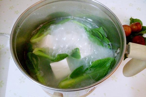 粉丝豆腐汤的做法图解10