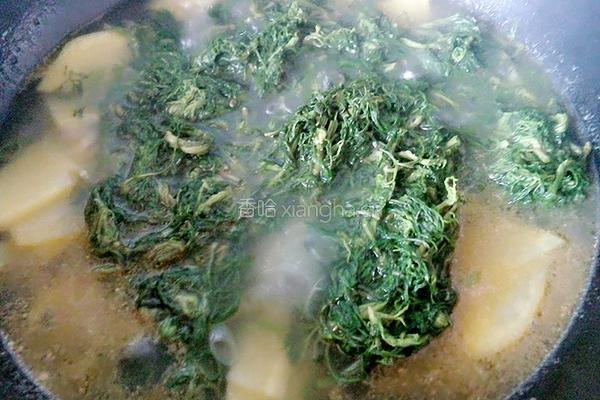 柳蒿芽土豆汤的做法图解8