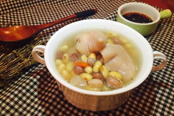 黄豆花生猪蹄煲的做法图解8