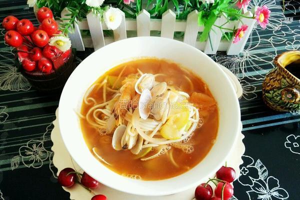 海鲜面的做法图解9