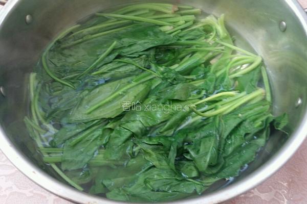 海米菠菜的做法图解2