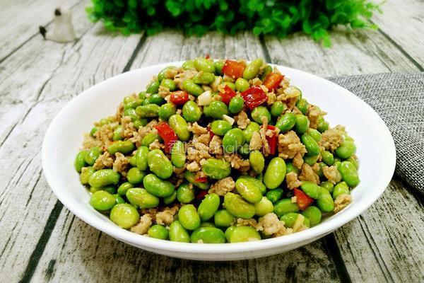 毛豆米炒肉末的做法图解9