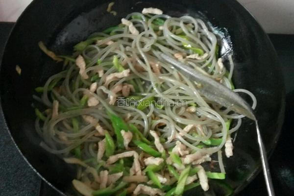 榨菜苕粉肉丝的做法图解3