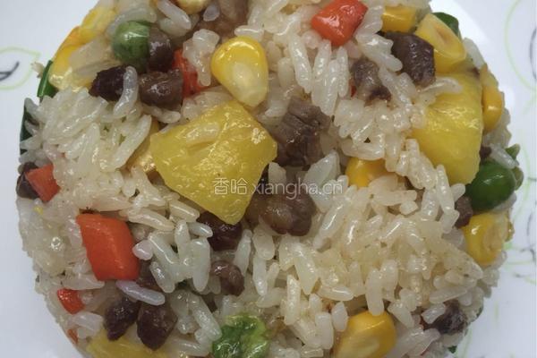 菠萝炒饭的做法图解8