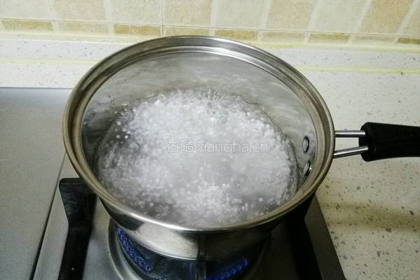 蜜豆西米露的做法图解3