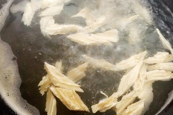 菠菜粉丝拌腐竹的做法图解4