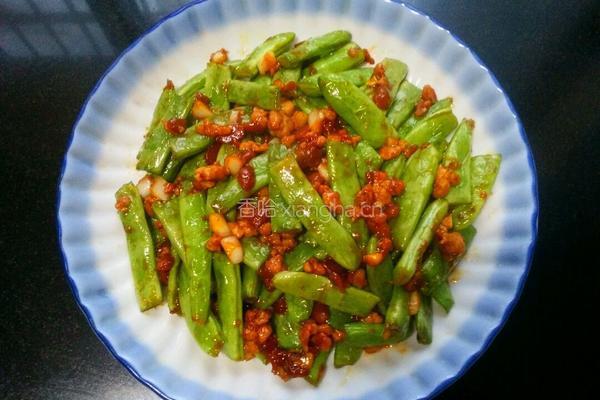 酱香肉末四季豆的做法图解7