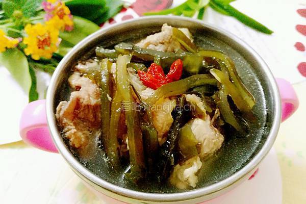 排骨炖海带的做法图解5