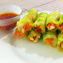 卷心菜卷棒棒鸡的做法[图]