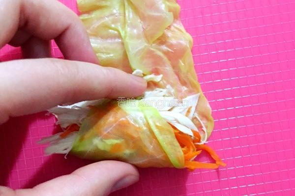 卷心菜卷棒棒鸡的做法图解5