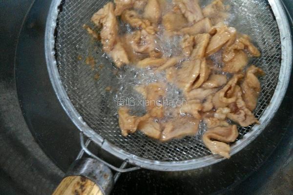 苹果炒肉片的做法图解3