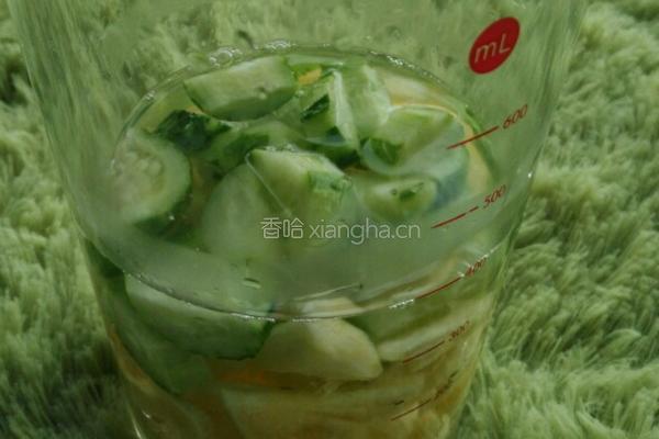 菠萝黄瓜汁的做法图解5