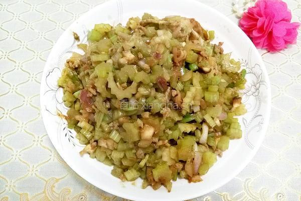 酱香芹菜肉末的做法图解6