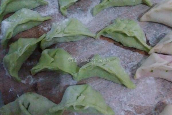 彩色饺子的做法图解4