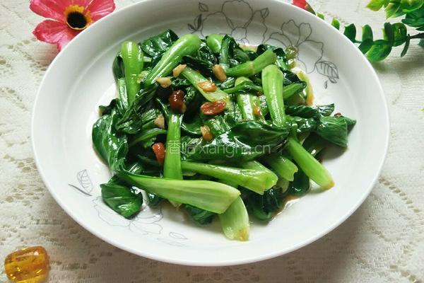 蒜蓉炒小油菜的做法图解6