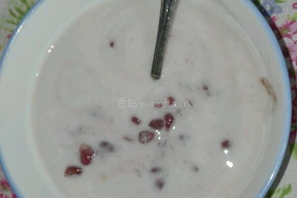 冰棍酸奶草莓酸奶红豆的做法图解2
