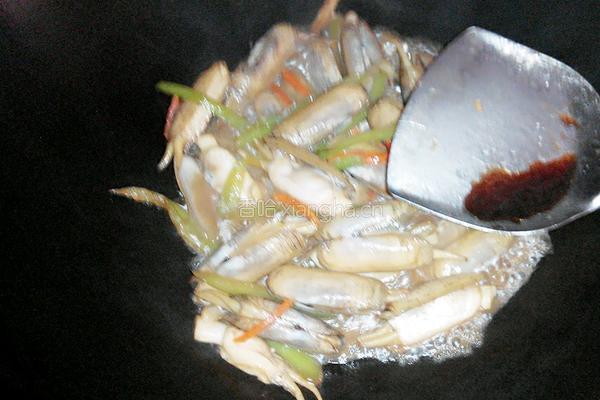 辣炒蛏子的做法图解10