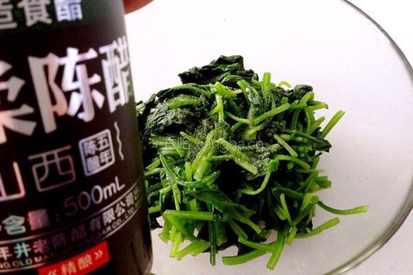 老醋菠菜花生米的做法图解12