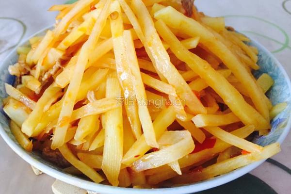 香辣土豆丝炒肉丝的做法图解5