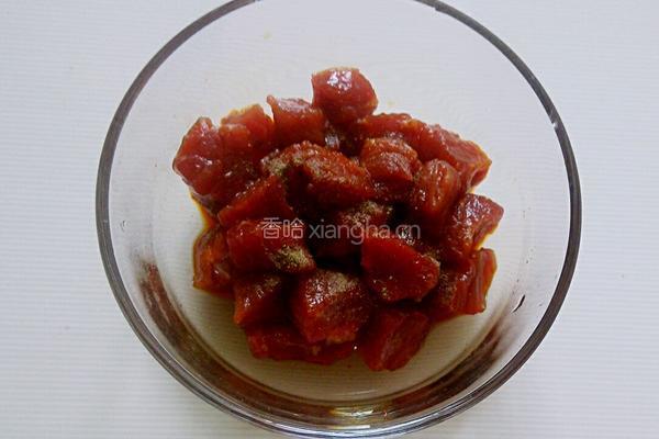 黑椒牛肉粒的做法图解3
