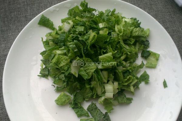 花生青菜粥的做法图解3