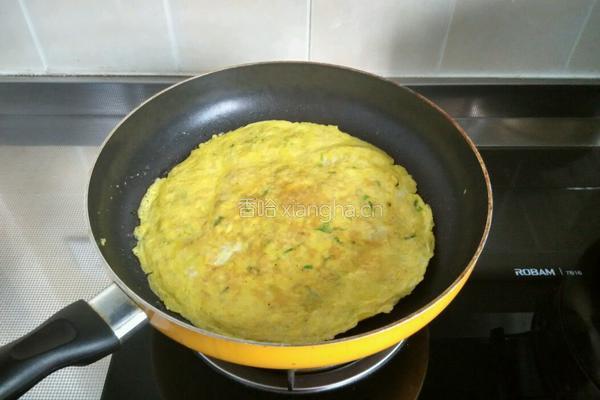 燕麦片鸡蛋饼的做法图解5