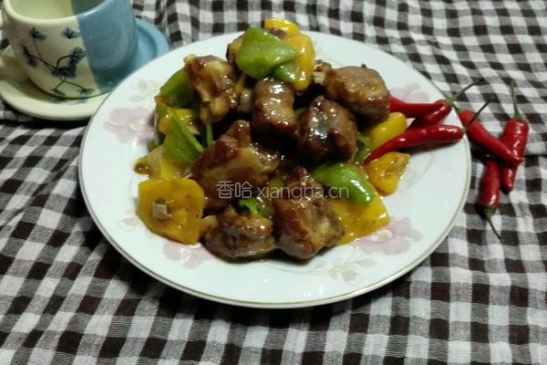 菠萝炒排骨的做法图解5
