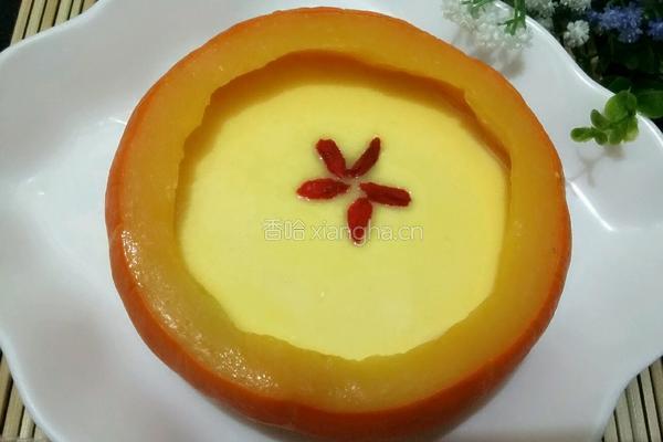 南瓜蒸蛋的做法图解11